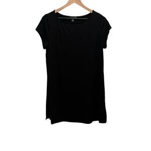 Eileen Fisher Jersey Cap Sleeve Dress Size Medium
